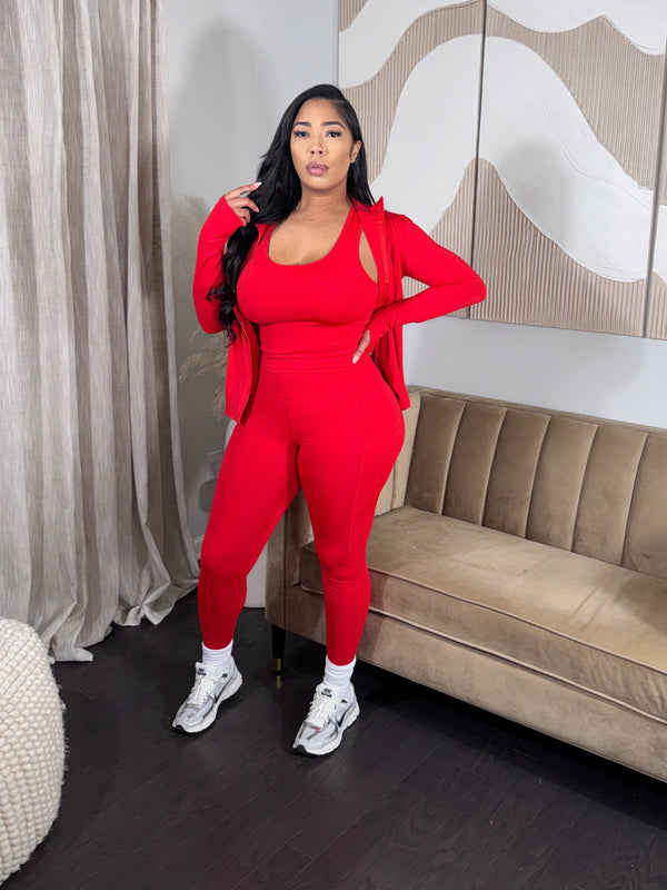 3pc Leisure Set (Red)