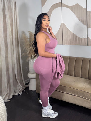 3pc Leisure Set (Mauve)