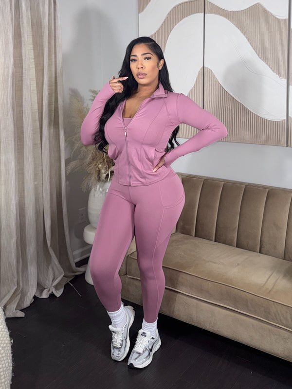 3pc Leisure Set (Mauve)