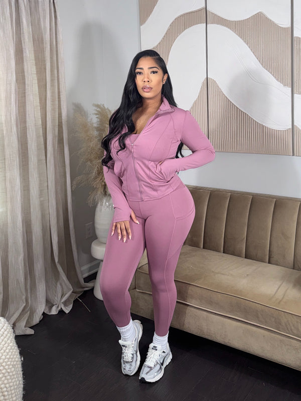 3pc Leisure Set (Mauve)