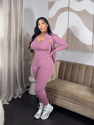 3pc Leisure Set (Mauve)