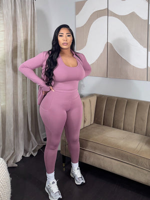 3pc Leisure Set (Mauve)