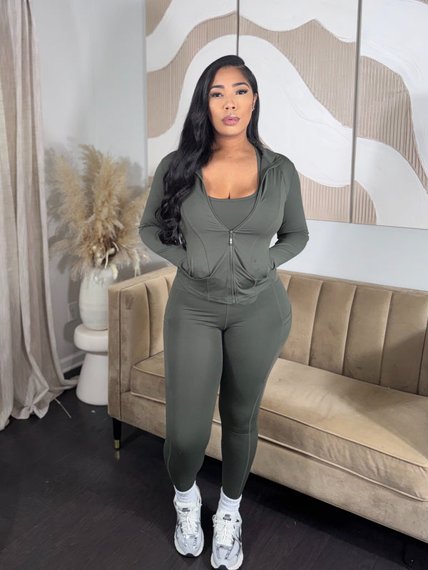 3pc Leisure Set (Olive)