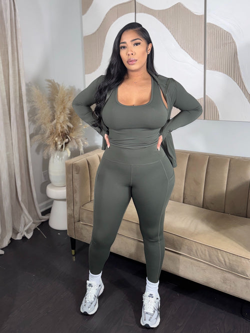 3pc Leisure Set (Olive)