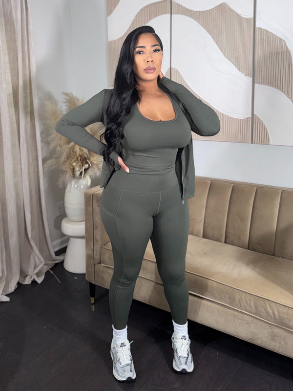 3pc Leisure Set (Olive)