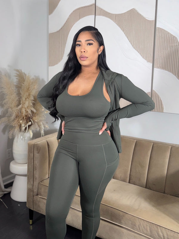3pc Leisure Set (Olive)